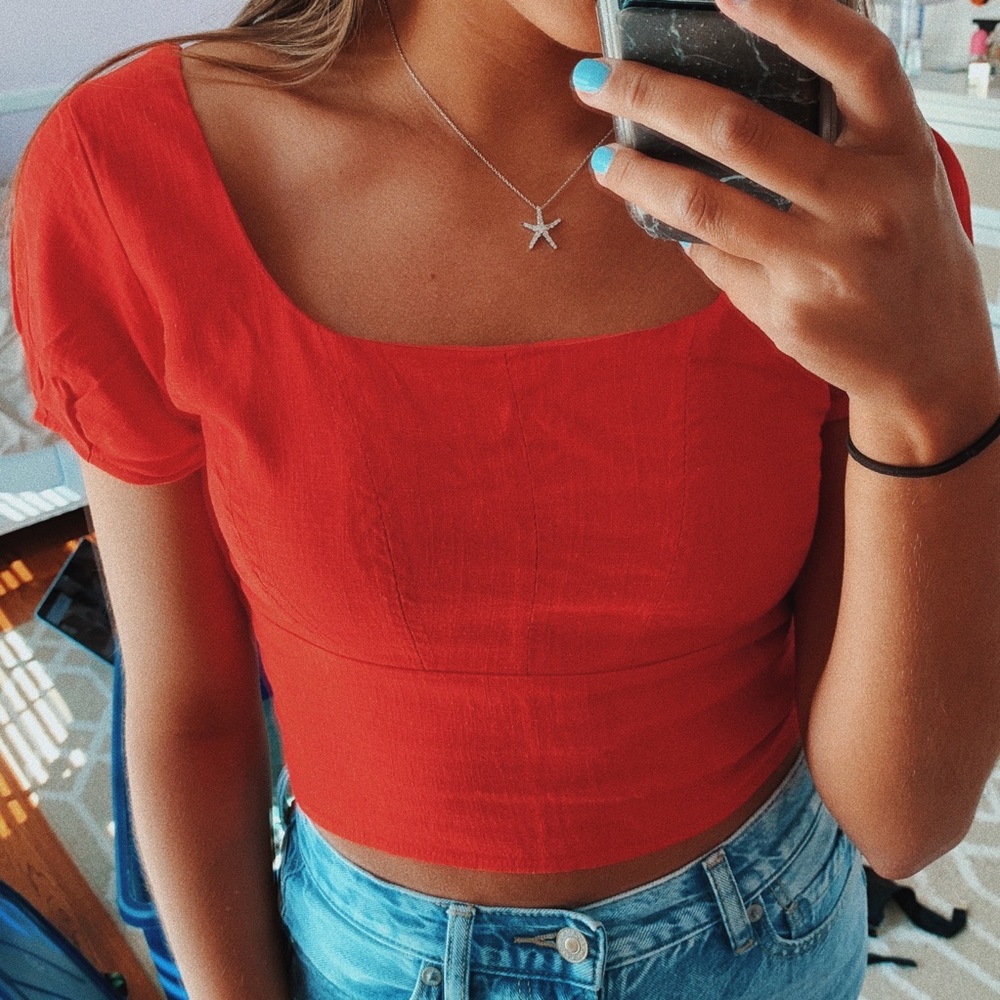 Pacsun Red Crop Top